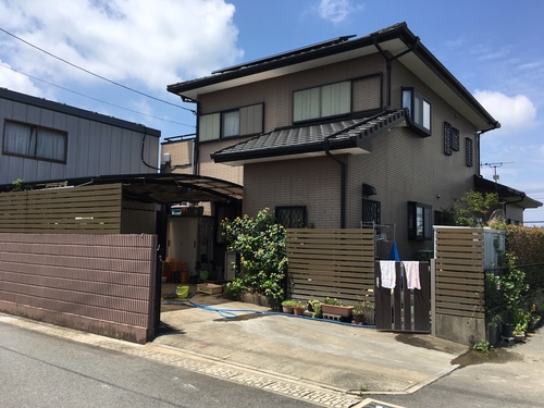 久留米市の外壁塗装施工前