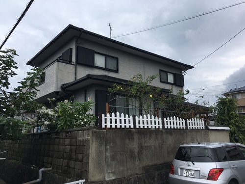 久留米市の外壁塗装施工前