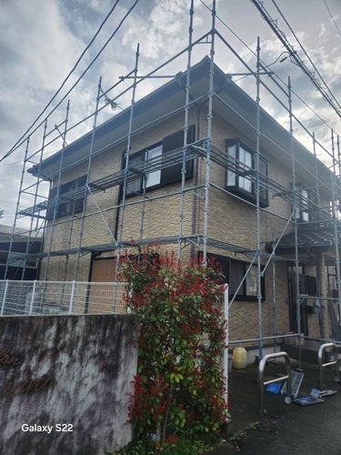 K様邸　足場組立作業　2504172