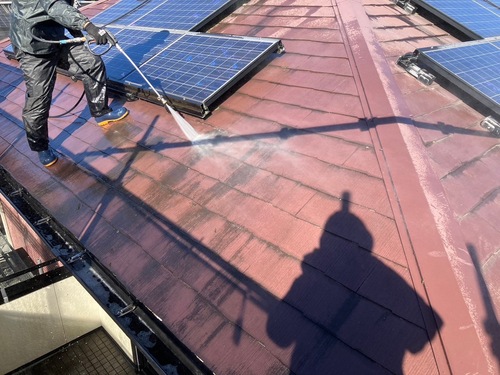 鳥栖市　屋根と外壁の高圧洗浄を行いました！　2403022