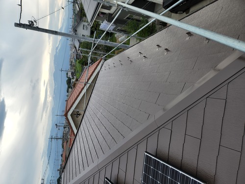 甲府市で屋根塗装完了致しました‼️2