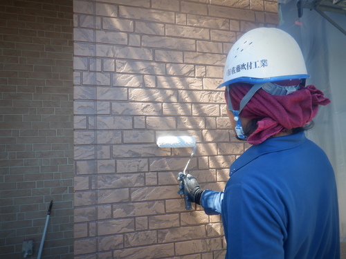 外壁等塗装　福島市　屋根　外壁　破風 ドローン撮影2