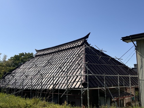 茅葺き屋根塗装🎶2