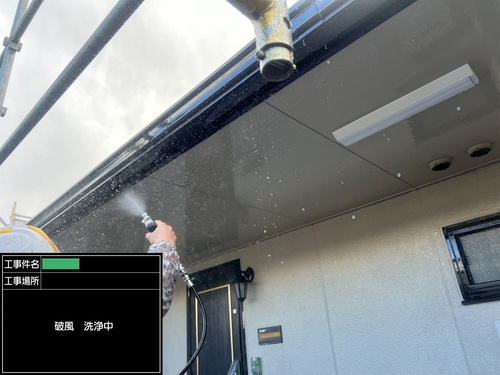 松本市　アパート塗装工事②2